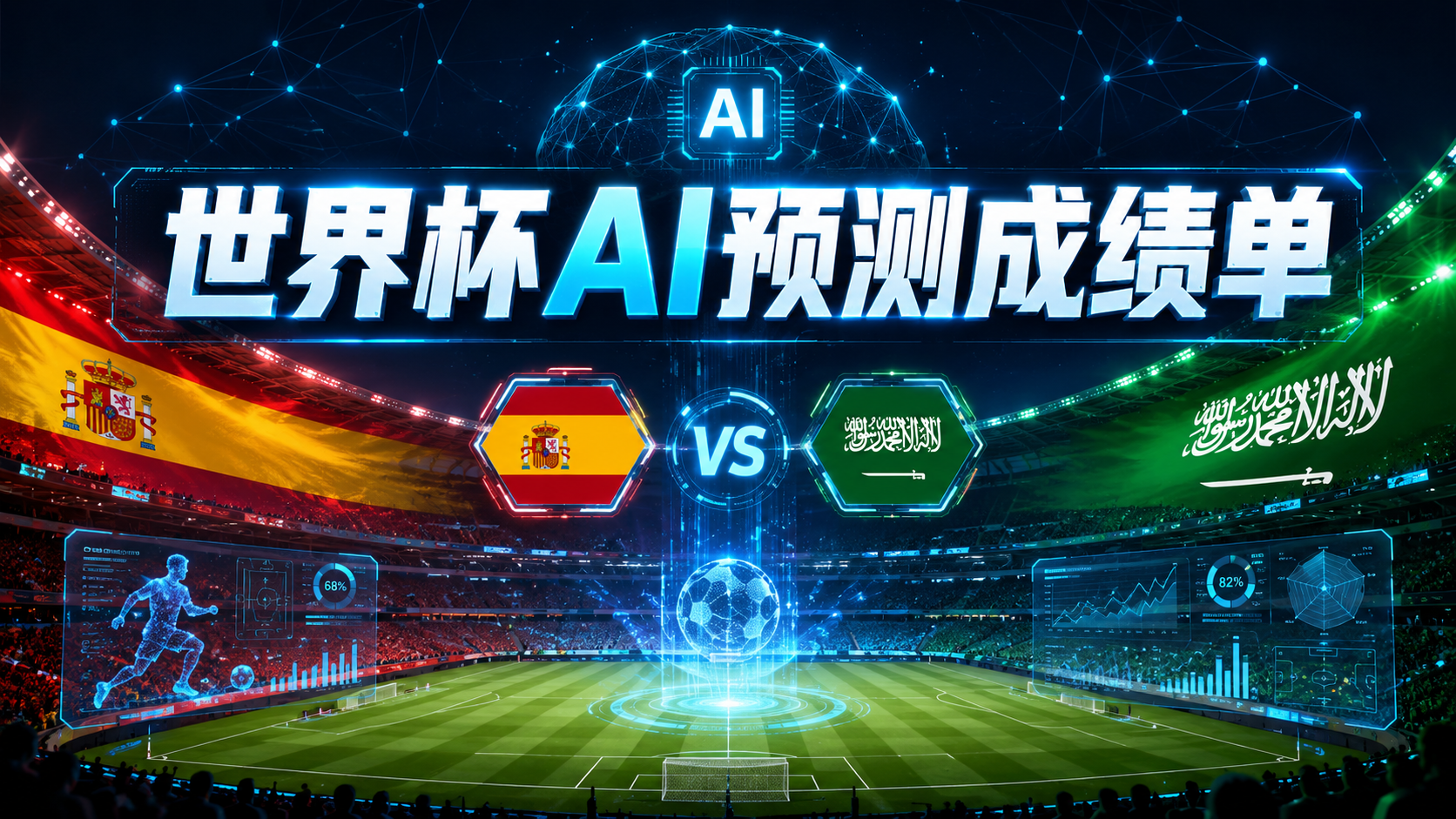 世界杯AI预测成绩单：西班牙4:0沙特 DeepSeek等三模型精准命中比分