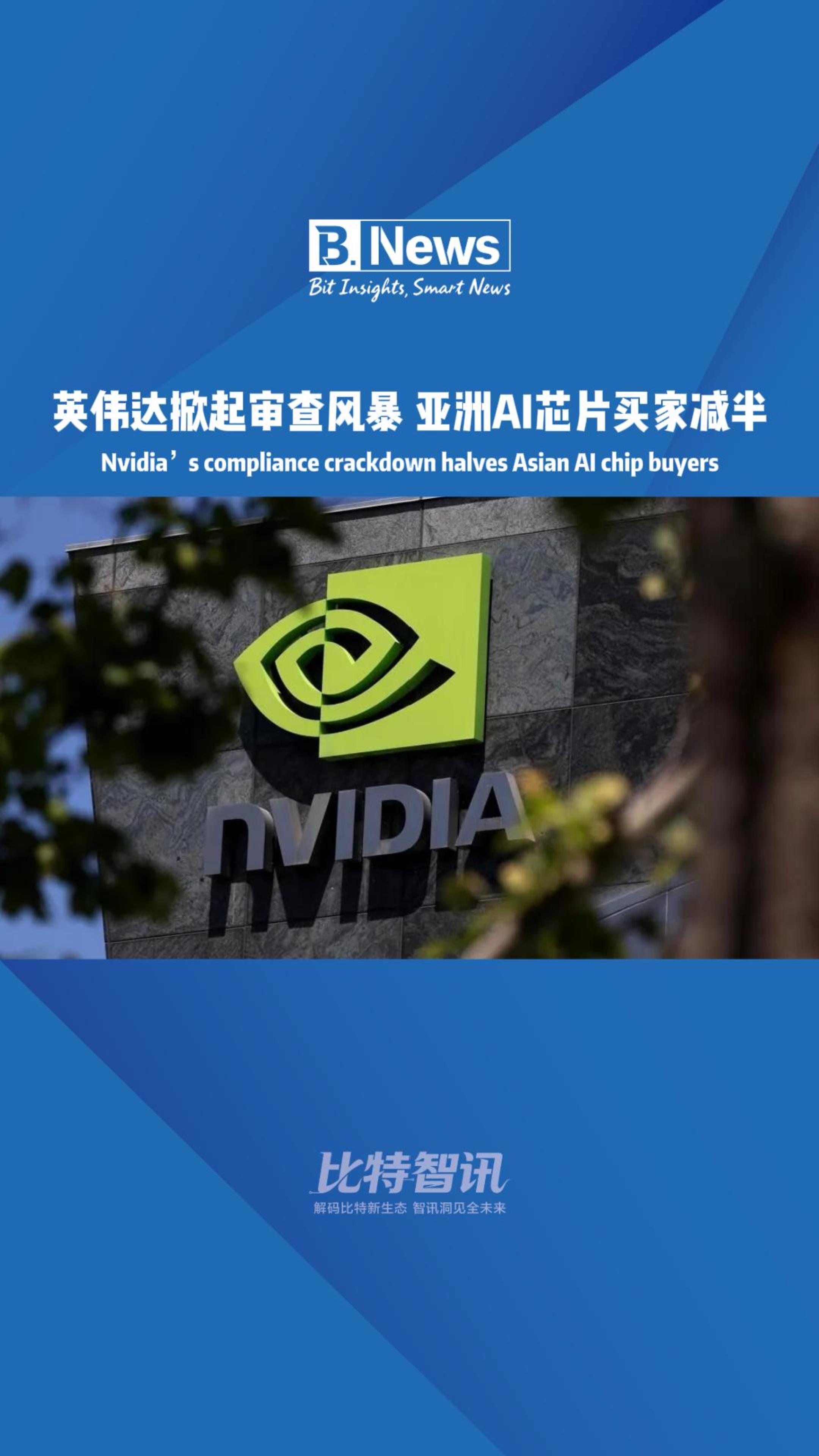 英伟达掀起审查风暴 亚洲AI花片买家减半