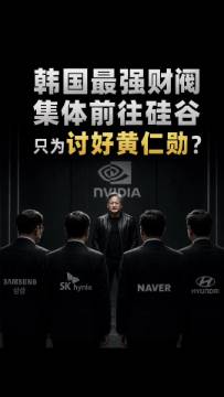 韩国最强财阀集体前往硅谷 只为讨好黄仁勋