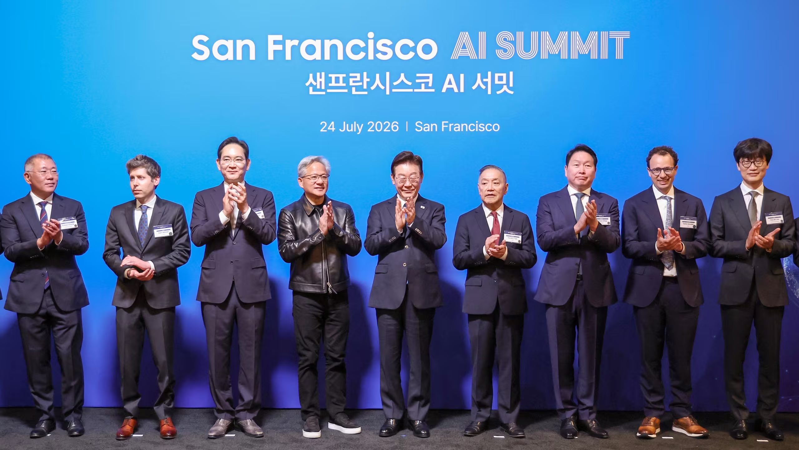 韩美科技巨头齐聚旧金山 李在明主持AI峰会签署9500亿美元合作协议