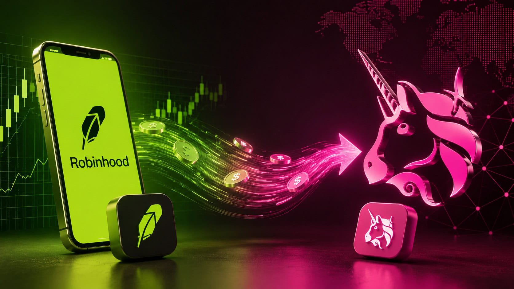 Robinhood美股Meme狂欢最大的赢家是那个没发币的Uniswap？